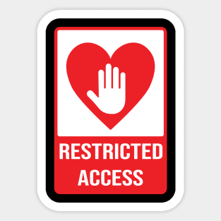 Restricted Access Sticker